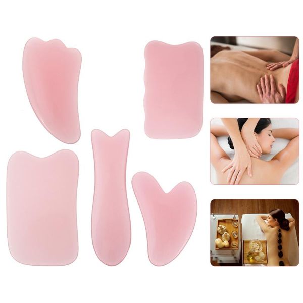 

other massage items 5pcs scraping plates resin beeswax boards guasha tools