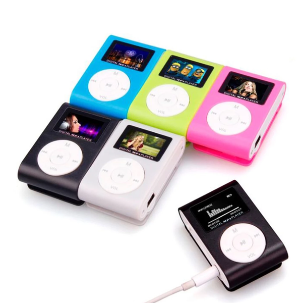 

mini mp3 player portable clip mp3 music player support 32gb micro sd tf card lcd screen fashion sport music walkman j18