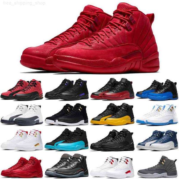 

promotion 12 12s mens basketball shoes utility twist playoffs royalty reverse flu game white men trainers sports sneakers size 7-13, Black