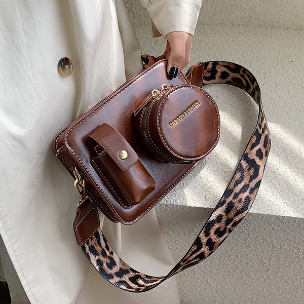

vintage camera shape women shoulder bags designer wide straps shoulder bags luxury pu leather crossbody bag female purse bolso
