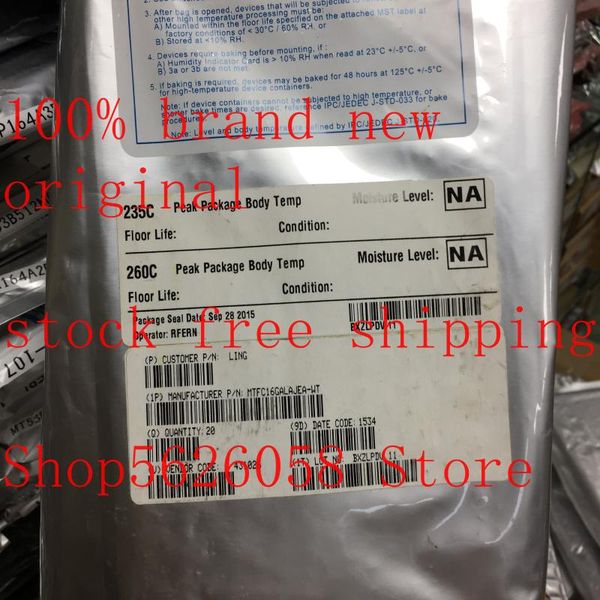 

smart power plugs mtfc16galajea-wt bga 100% original 2pcs/lot stock