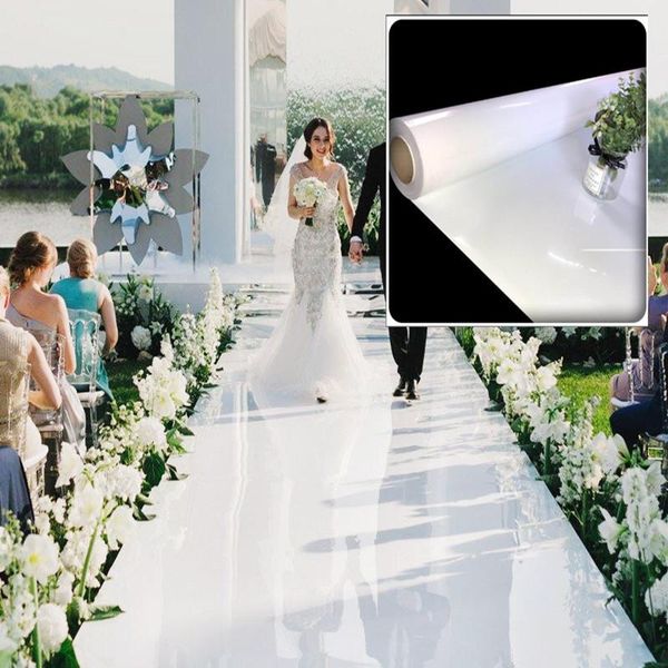 2021 Temas brancos decoração de casamento Centerpieces espelho tapete corredor corredor para fase de fase suprimentos atirando adereços ornamento