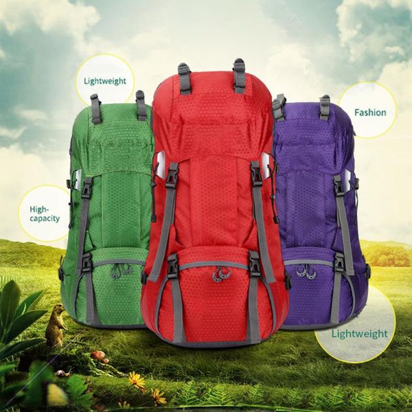 

outdoor bags 60l camping hiking backpacks backpack mountaineering bag with rain cover sport