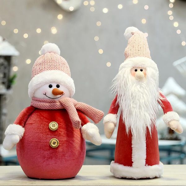 

party masks christmas decorations pink red hat snowman old man doll el cabinet display toys