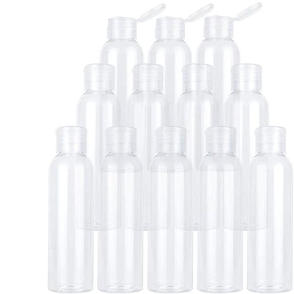 Bottiglie di stoccaggio Vasetti 10/20/50Pcs Bottiglia da viaggio portatile 50ml 100 ml Plastica trasparente per contenitore per lozione cosmetica per shampoo secondario