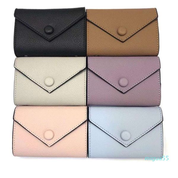 

coin purse short wallet for women colourful card holder women classic zipper pocket, Red;black