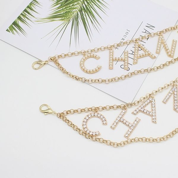 

brand belts women's dress decorative metal waist chain fashion versatile gold belt, Black;brown