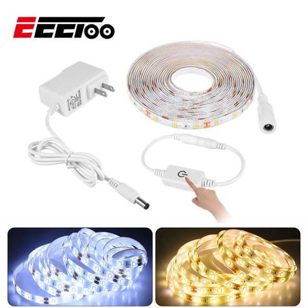 

eeetoo under cabinet led light touch switch sensor light strip dimmable led tape lights for kitchen closet wardrobe armario lamp