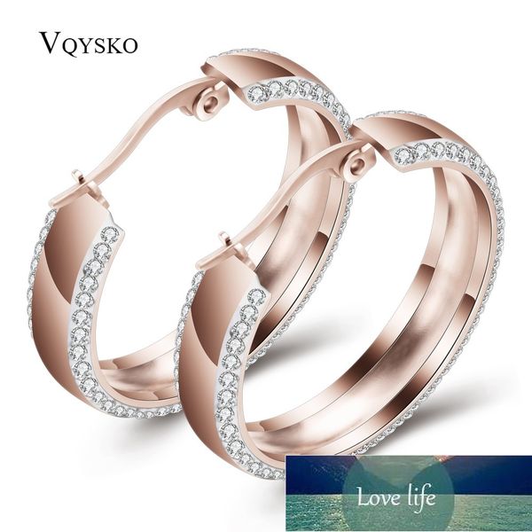 

three color stainless titanium steel gold wings women crystal hoop earrings for wedding factory price expert design quality latest style ori, Golden;silver