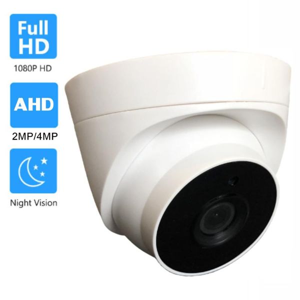 

cameras owlcat indoor dome cctv ahd camera 4mp 2.0mp 1080p hd 3.6mm lens security with 3pcs 850nm array led lights analog