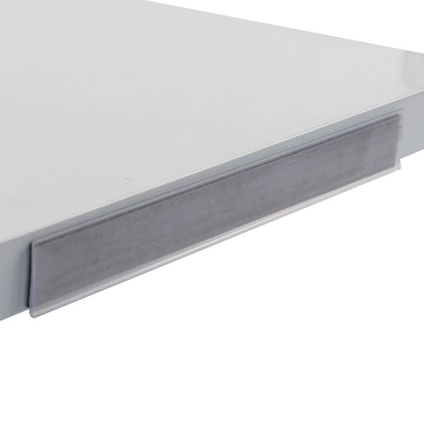 

flat show the in supermarket pvc ticket data price card holder with magnetic strip