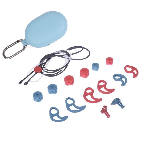 

nose clip earplugs soft silicone waterproof dustproof anti-noise earbud protector for swimming showering water sports accessory