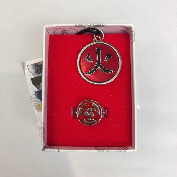 

earrings & necklace wholesale japanese anime naruto fashion ring pierced set model gift collection periphery pendant jewelry accessories, Silver