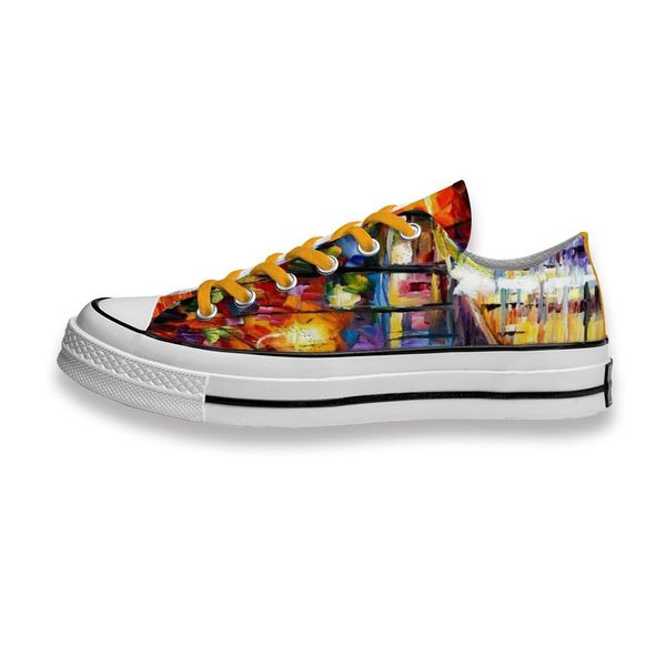 

custom printed shoes landscape oil painting sneakers low mens womens skateboard sport footwear diy trainers canvas casual shoe