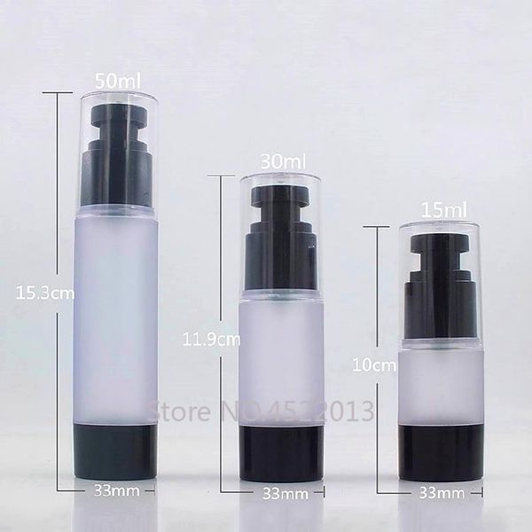 

storage bottles & jars 15ml30ml50ml travel frosted transparent beauty eyecream airless bottle, empty foundation/emulsion/lotion pump vacuum