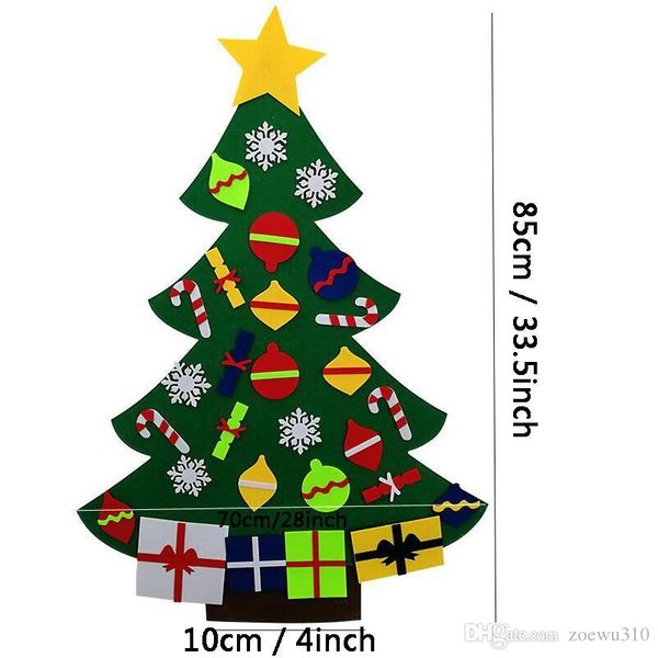 

diy felt christmas tree new year gifts kids toys artificial xmas tree door wall hanging ornaments home christmas decoration dbc vt1148