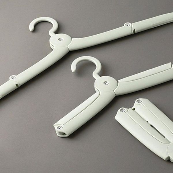 

-2pcs travel portable folding hanger multi-functional camping clothing hangers storage & racks