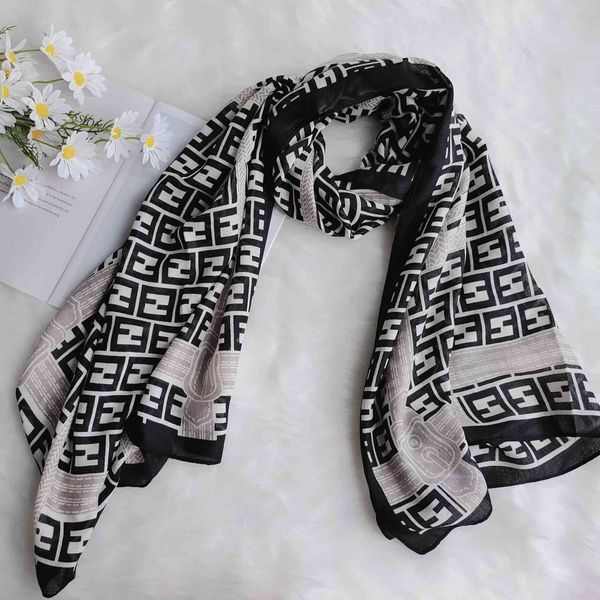 

the new design new color matching geometric literary style cotton linen scarf women's and autumn korean version versatile long shawl du, Blue;gray