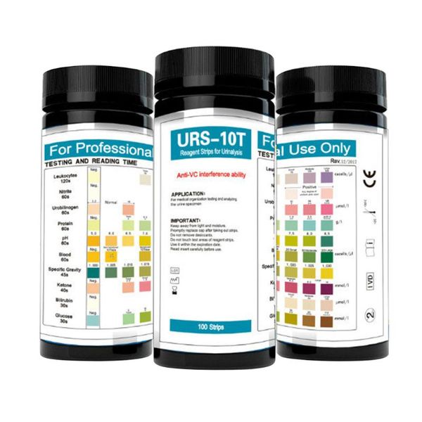 

meters 100 strips urs-10t urinalysis reagent 10 parameters urine test strip