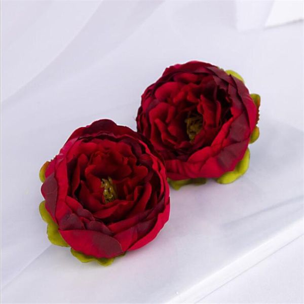 

decorative flowers & wreaths 2021 5.5cm 6pcs artificial flower heads silk peony head wedding party decoration diy wreath scrapbook