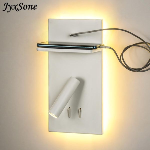 

wall lamp usb fast charge with wireless charging decorative ledges the bedroom living rroom decor for table lamps