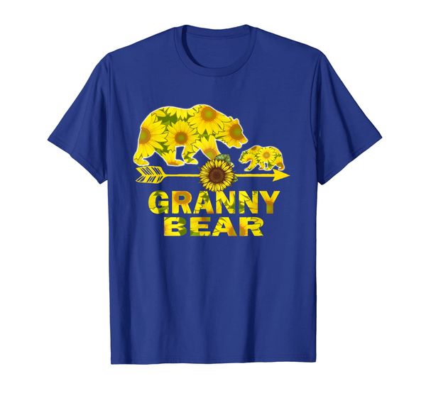 

Granny Bear Sunflower T-Shirt Funny Mother Father Gift, White;black