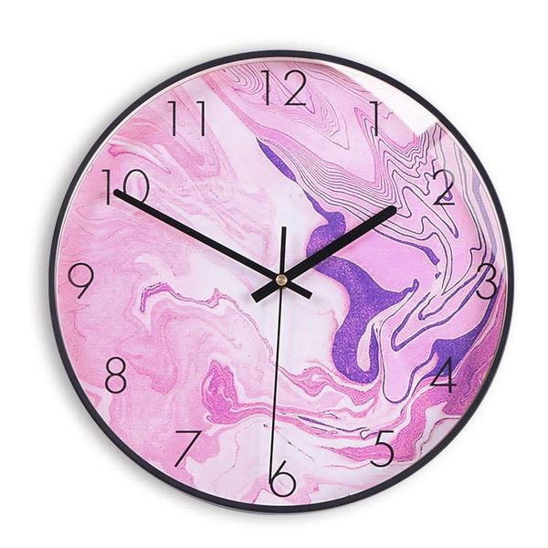 

wall clocks luxury clock modern design nordic metal kitchen bedroom silent home decor saat kids watches green