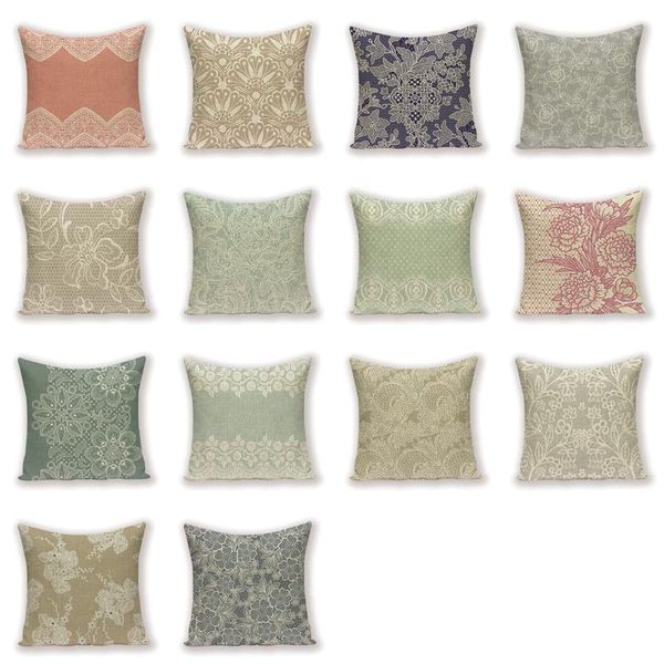 

cushion/decorative pillow flower pillowcase shabby chic cushion cover simple style home decor for sofa cushions decorative living room linen