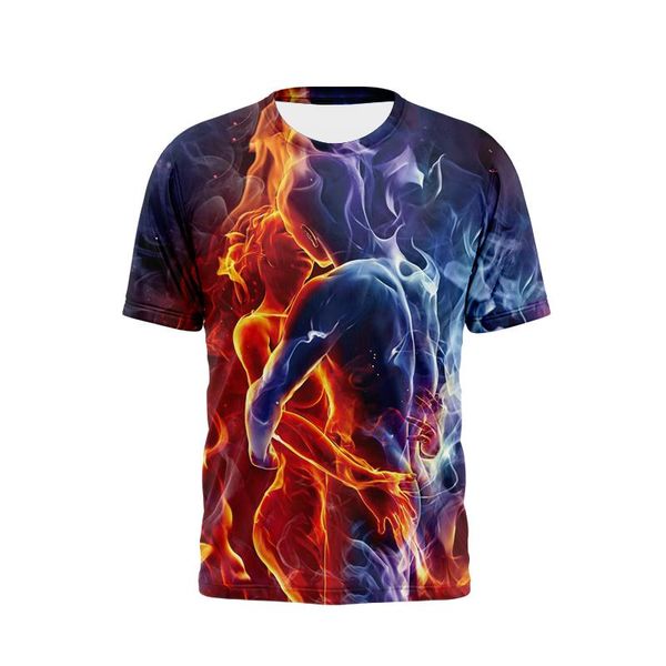 

men's t-shirts casual t-shirt 3d printed everyday short sleeve summer fashion o-neck shirt streetwear, White;black