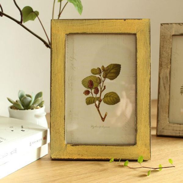 

frames vintage 5 inch po frame wooden picure holder stand home bedroom desk decor