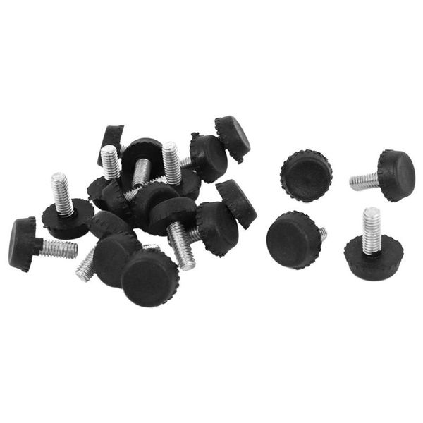 

furniture accessories 20pcs screw on type glide leveling foot adjuster 6x15x15mm