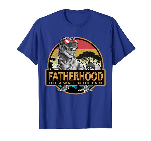 

fatherhood like walk in the park shirt, White;black
