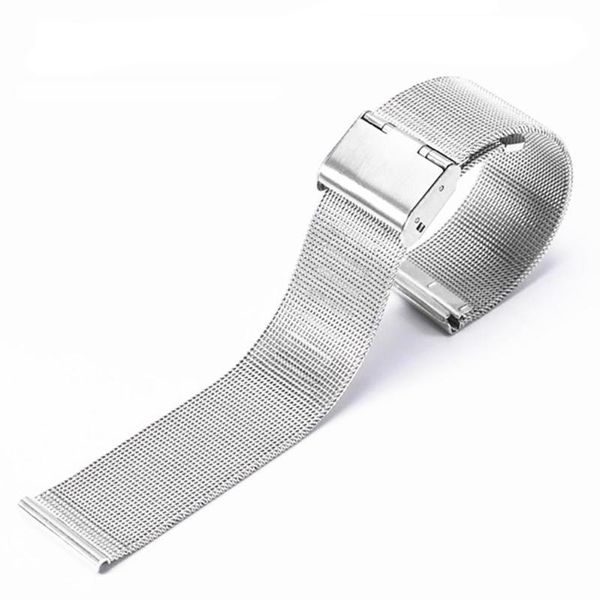 

watch bands fashion 18mm - 24mm stainless steel 0.4mm wire mesh waist strap band, Black;brown