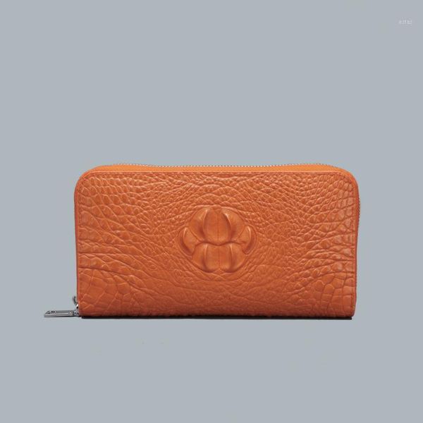 

wallets alligator bag leather lady long purse head wallet pocket1, Red;black