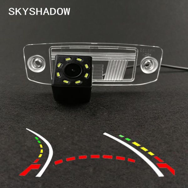 

car rear view cameras& parking sensors wireless ccd camera fisheye 12 led dynamic night vision frame for ssangyong rexton kyron korando acty