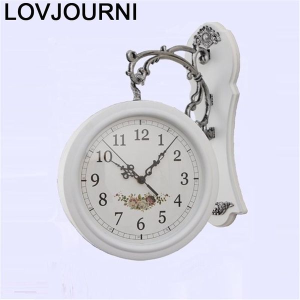 

wall clocks mural shabby chic home decor decorativo grande horloge murale duvar saati klok reloj pared relogio de parede digital clock