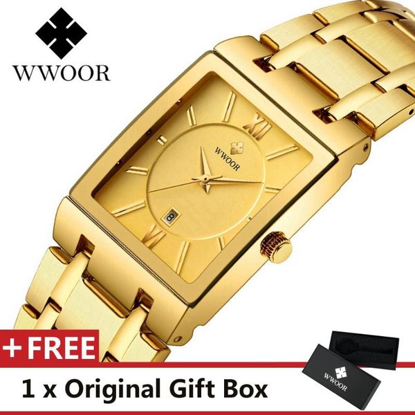 

wwoor men watch sport watches mens quartz wristwatch male clock relogio masculino wr8858-gold, Slivery;brown
