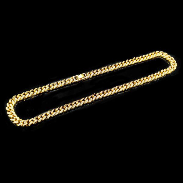

cuban punk hip hop style crystal necklace, 8mm, chain, ice rap singer, fashion, sparkling diamond, gold gift jewelry q0809, Silver