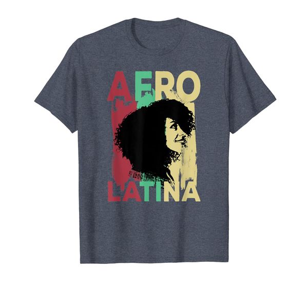 

afro latina and proud t shirt black latinx pride gift shirt, White;black