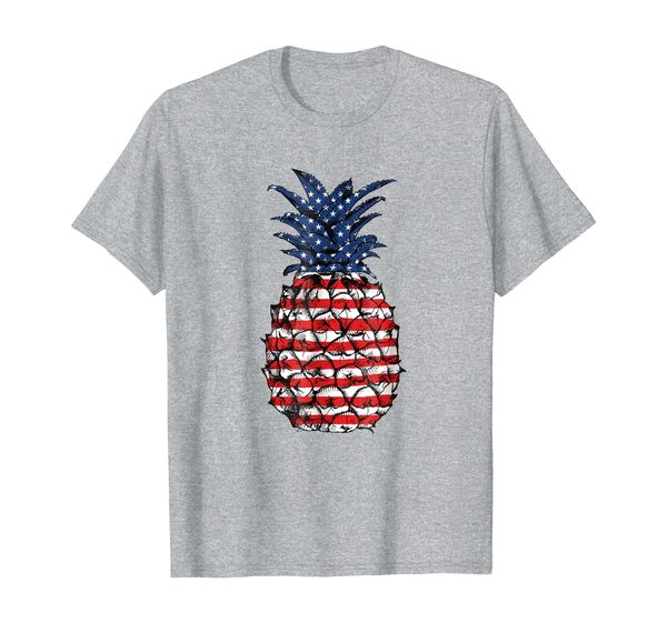 

patriotic pineapple t-shirt independence day 4th july party, White;black