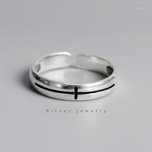 

cluster rings vintage for women,black streak cross religious ring,925 silver fine jewelry,adjustable opening size,party wedding gifts1, Golden;silver