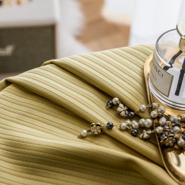 

curtain & drapes modern curtains for living dining room bedroom simple striped imitation silk nordic fresh pure color customization blackout