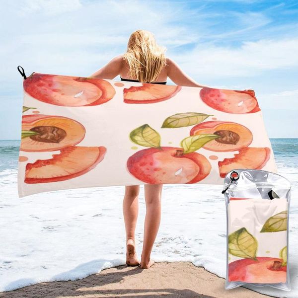 

towel bathing watercolor peach bath wearable dress fast drying beach spa magical nightwear sleeping