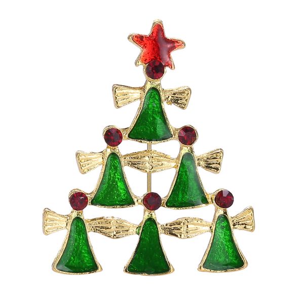 

christmas simple ornament alloy brooch trend creative tree