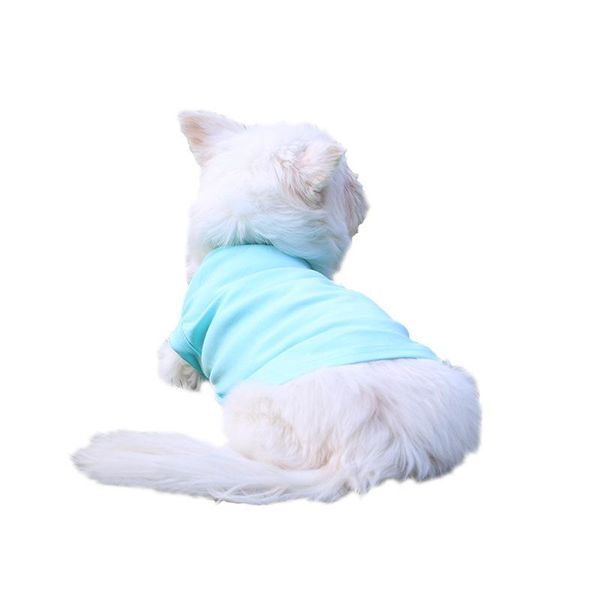

spring summer 2021 thin pet t-shirt solid color dog vest sweatshirt summer clothes pet clothing selling