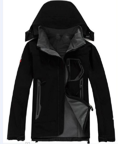 

2021 mens denali fleece apex bionic jackets outdoor windproof waterproof casual softshell warm face coats ladies, Black;brown