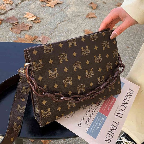 

2022 factory outlet leisure women's fashion texture portable small square bag versatile foreign style wide strap single shoulder fyoq