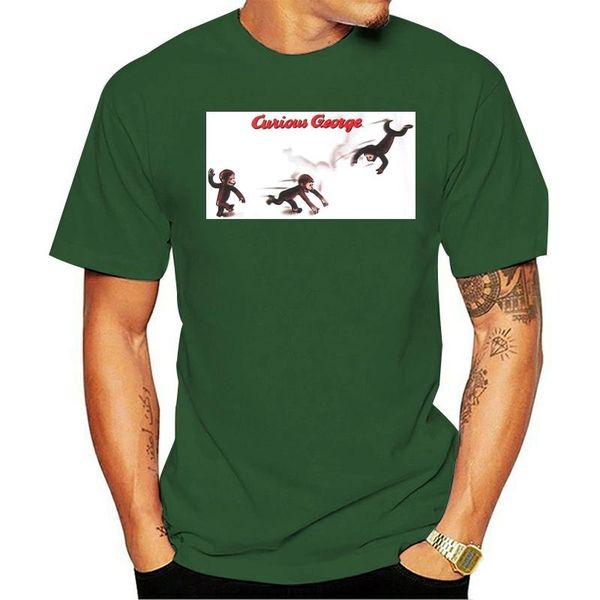 

t-shirt curious george three monkeys white xl new merch birthday gift, White;black