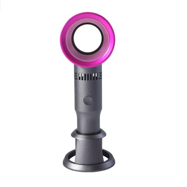 

electric fans mini portable handheld bladeless fan usb rechargeable leafless cooling cooler with 3 speed level a0nc