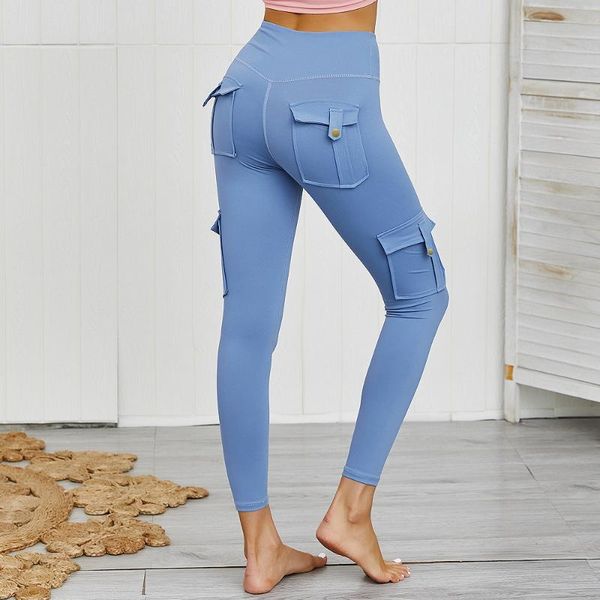 

high-bounce fashion yoga pants for women multi-pocket leggings gym high-waist-lift hip comfortable jogging pants for women new, White;red